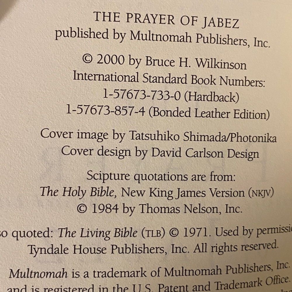 The Prayer of Jabez Book - Picture 2 of 4